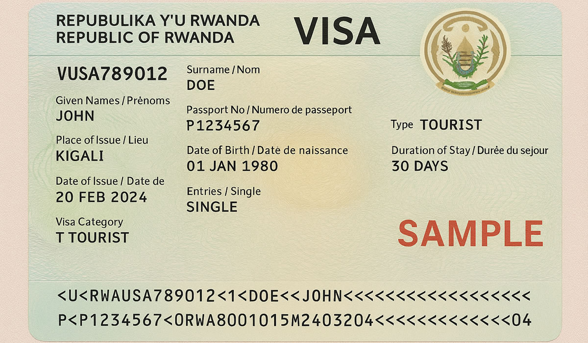 Rwanda Tourist Visa